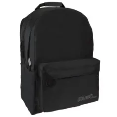 Must: Mochila Monocromática Negra RipStop, mochila 32x17x42cm