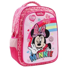 Must: Mochila rosa con lentejuelas de Minnie Mouse, mochila 32x18x43cm