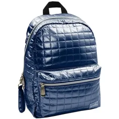 Must... Pearl mochila acolchada azul, mochila 26x14x36cm
