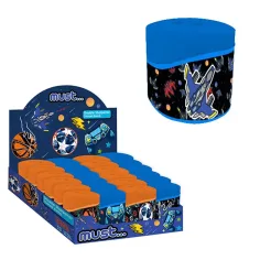 Must: Sacapuntas de espacio con 2 agujeros y diseño de astronauta