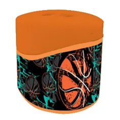 imagen de Must: Vamos a jugar sacapuntas con depósito de 2 agujeros con diseño de baloncesto 2