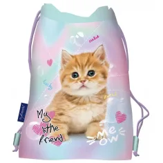 MY Little Friend - Mochila de deporte Pastel Kitty con estampado de gato 43x32cm