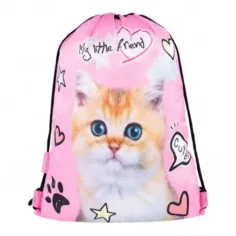 My little friend mochila deportiva rosa con gato