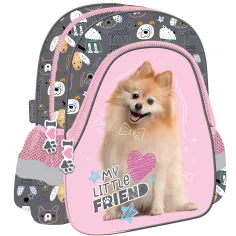 My Little Friend Sweet Pomperanian mochila de jardín de infantes con perro 28x25cm