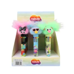Nebulo: bolígrafo de 10 colores con figuras varios 1ud