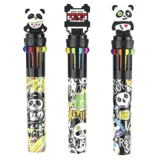 Nebulo: bolígrafo de 10 colores diseño Panda varios 1ud