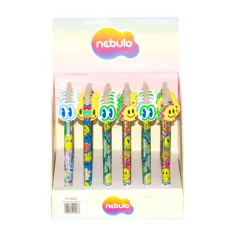 Nebulo: Bolígrafo de gel borrable con botón Smile varios 1ud
