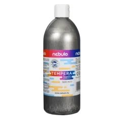 Nebulo: Botella de tempera líquida de color plata de 500ml