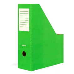 Nebulo: Caja de archivo plegable de cartón verde de 80 mm