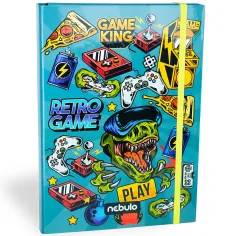 Nebulo: Caja de cuadernos en tamaño A/4 con diseño gamer