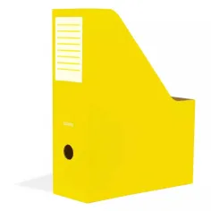 Nebulo: Carpeta de documentos plegable de cartón amarillo de 80 mm