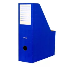 Nebulo: Carpeta de documentos plegable de cartón de 80 mm en azul