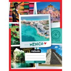 Nebulo: Cuaderno a cuadros con diseño de México 87-32 A/4
