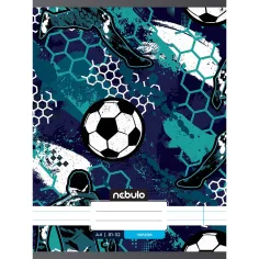 Nebulo: Cuaderno con diseño de balón de fútbol de líneas cosidas 81-32 A/4
