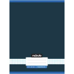 Nebulo: Cuaderno de cuadros en color grafito 87-32 A/4