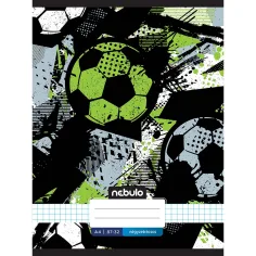 Nebulo: Cuaderno de fútbol a cuadros cosido 87-32 A/4