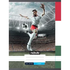 Nebulo: Cuaderno de fútbol con líneas punteadas HUN