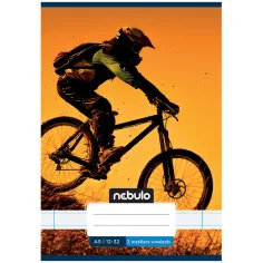 Nebulo: Cuaderno de líneas con diseño de mountain bike de 3er grado 12-32 A/5