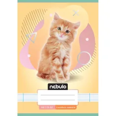 Nebulo: Cuaderno de líneas de 3er grado A5 12-32 Animales - Gatito