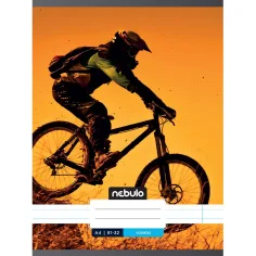 Nebulo: Cuaderno de líneas en patrón de bicicleta 81-32 A/4