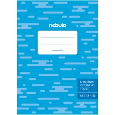 Nebulo: Cuaderno de líneas encolado de 3er grado 12-32 A5