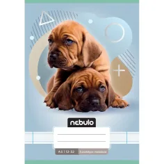 Nebulo: Cuaderno de rayas de 3er grado A5 encolado 12-32 con animales - Perros