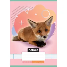 Nebulo: Cuaderno de rayas encolado de 3er grado A5 12-32 Animales - Zorro
