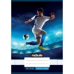 Nebulo: Cuaderno enrayado de 3er grado A5 con 12-32 diseños geniales - Fútbol