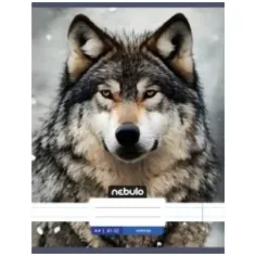 Nebulo: Cuaderno liso de lobo A4 80-32