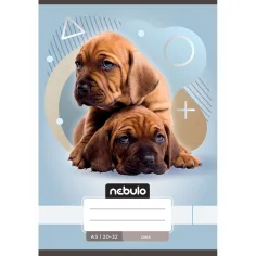 Nebulo: Cuaderno liso encolado A5 20-32 Animales - Perros