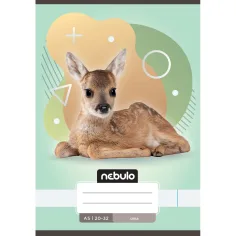 Nebulo: Cuaderno liso grapado A5 20-32 Animales - Ciervito