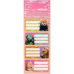 Nebulo: Etiquetas de animales adorables 12 unidades