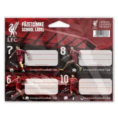 Nebulo: Etiquetas para cuadernos de Liverpool 12 unidades