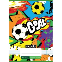 Nebulo: Goal cuaderno de líneas de 4º grado A/5 21-32