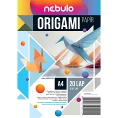 Nebulo: Hojas de origami tamaño A/4 de 20 unidades