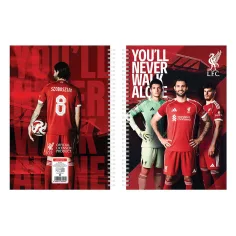 Nebulo: Liverpool Cuaderno de espiral a cuadros de 60 hojas A/4 1ud