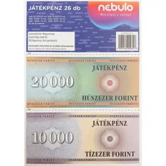 Nebulo: Paquete de dinero de juguete con monedas recortables
