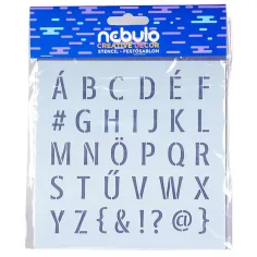 Nebulo: Plantilla de letras de plástico