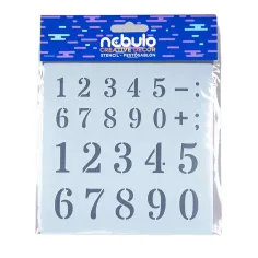 Nebulo: Plantilla de plástico de pequeños números