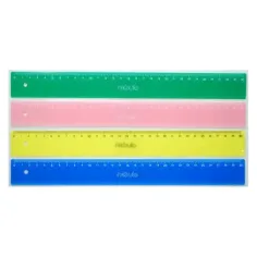 Nebulo: Regla de colores de 30cm en varias versiones de color 1ud