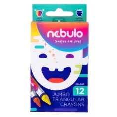 Nebulo: Set de crayones de cera jumbo de 12 unidades