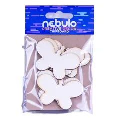 Nebulo: Set de decoración de cartón en forma de mariposas de 6 piezas