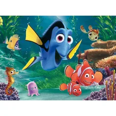imagen de Nemo en busca de 2 en 1 24 piezas Eco maxi puzzle y colorear 70x50cm - Lisciani 2