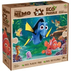 Nemo en busca de 2 en 1 24 piezas Eco maxi puzzle y colorear 70x50cm - Lisciani