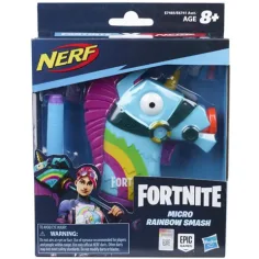 Nerf: Fortnite Micro Rainbow Smash lanzador de dardos de espuma - Hasbro
