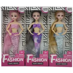 Nicky: Happy Friends sirena muñeca de moda en varias versiones