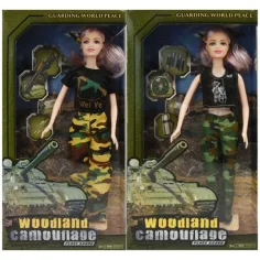 Nicky muñeca de moda en ropa de camuflaje en varias versiones