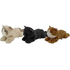 Nicotoy: Gato de peluche acostado en varios colores 38cm 1ud – Simba Toys