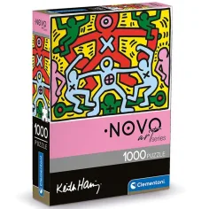 Novo Art: Keith Haring - Pintura sin título puzzle de 1000 piezas - Clementoni