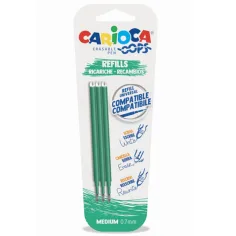 Oops recambio borrable verde 0,7mm set de 3 - Carioca